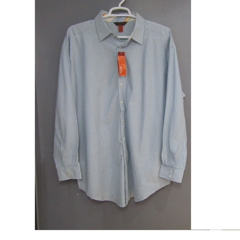 NEW Nyne Long Sleeve Contrast Cuff Shirt 2X Big